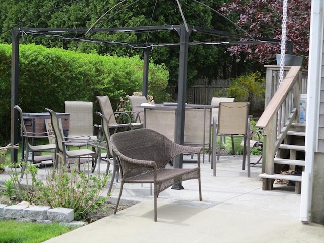 360 Russells Mills Rd, Dartmouth, MA 02748 - view of patio / terrace with fence