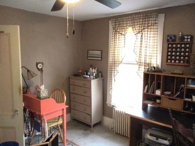 360 Russells Mills Rd, Dartmouth, MA 02748 - bedroom with radiator heating unit, multiple windows, and a desk