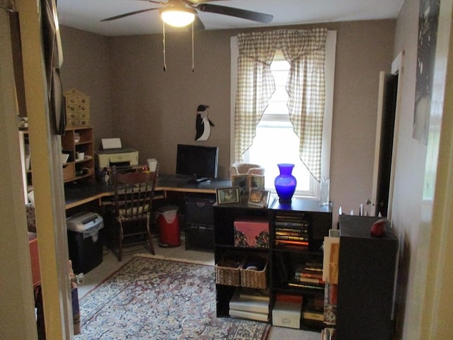 360 Russells Mills Rd, Dartmouth, MA 02748 - office area with ceiling fan