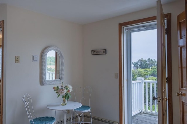 99 N Shore Blvd Unit 1, Sandwich, MA 02537 - dining area with a baseboard radiator