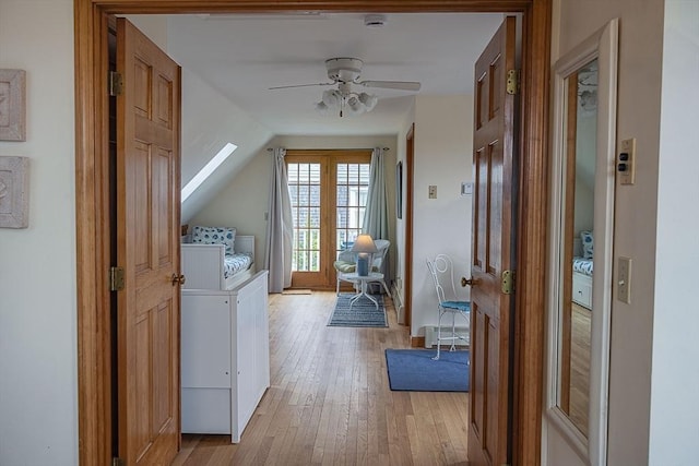 99 N Shore Blvd Unit 1, Sandwich, MA 02537 - corridor featuring light wood finished floors and lofted ceiling