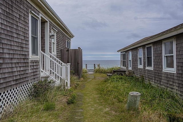 99 N Shore Blvd Unit 1, Sandwich, MA 02537 - view of yard featuring a water view