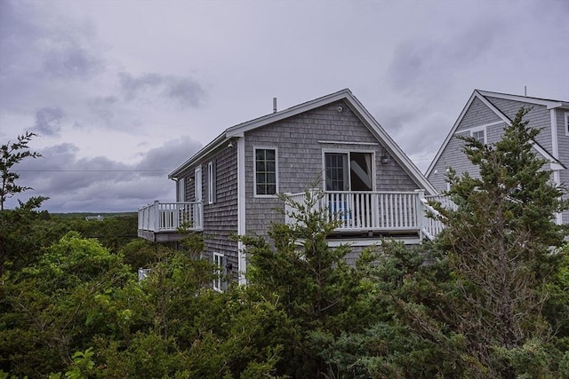 99 N Shore Blvd Unit 1, Sandwich, MA 02537 - view of home's exterior with a balcony