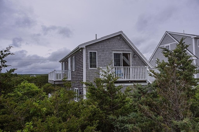 99 N Shore Blvd Unit 1, Sandwich, MA 02537 - view of home's exterior with a balcony