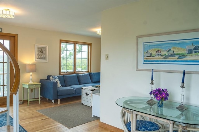 99 N Shore Blvd Unit 1, Sandwich, MA 02537 - living room with light wood-style flooring and plenty of natural light
