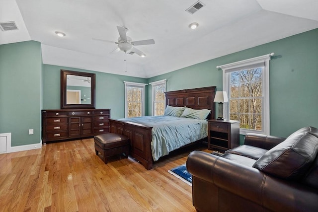 33 Gulf Hill Dr, Dartmouth, MA 02748 - bedroom featuring lofted ceiling, visible vents, and multiple windows