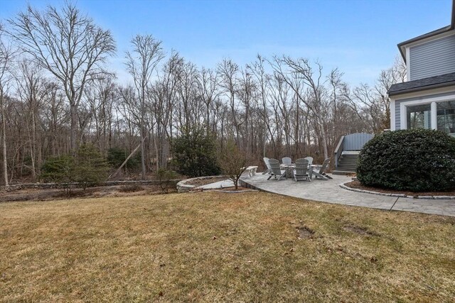 33 Gulf Hill Dr, Dartmouth, MA 02748 - view of yard featuring a patio area