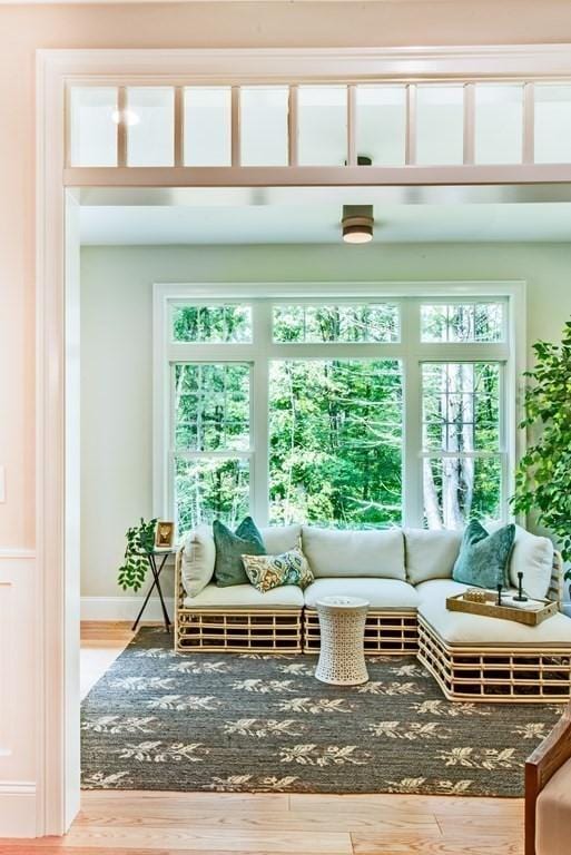 sunroom featuring a wealth of natural light