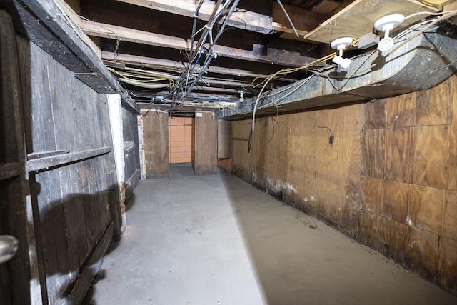 view of basement