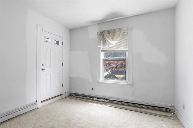 14 Franklin Ter, Boston, MA 02136 - carpeted foyer featuring a baseboard radiator