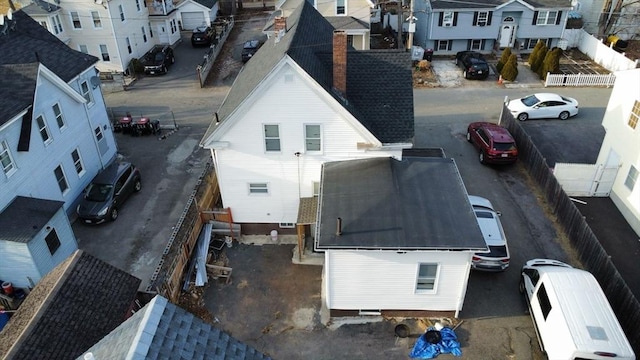 bird's eye view with a residential view