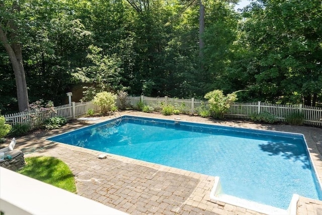 12 Coombs Cir, Newburyport, MA 01950 - view of swimming pool featuring a patio and a fenced backyard