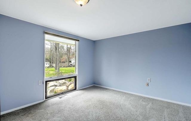 622 Pike Ave, Attleboro, MA 02703 - spare room with visible vents, carpet, and baseboards