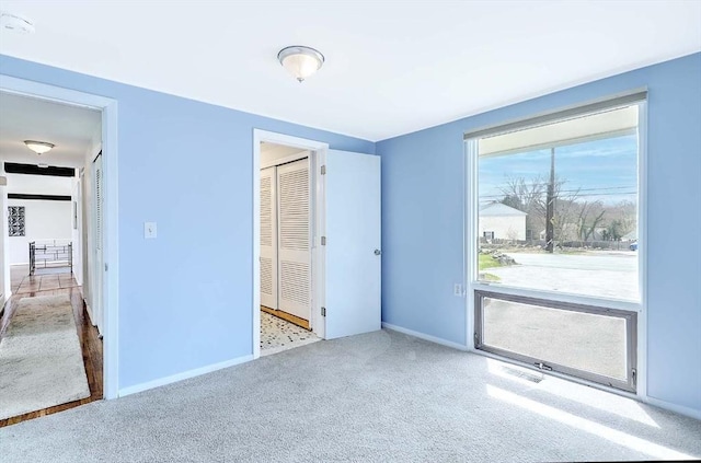 622 Pike Ave, Attleboro, MA 02703 - unfurnished bedroom featuring visible vents, a closet, carpet flooring, and baseboards