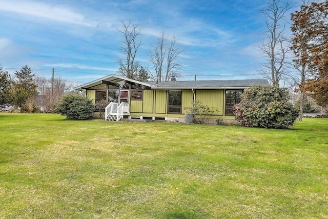622 Pike Ave, Attleboro, MA 02703 - back of property with a lawn