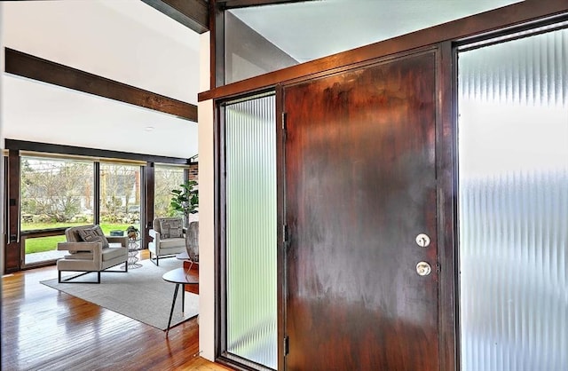 622 Pike Ave, Attleboro, MA 02703 - foyer entrance with light wood finished floors