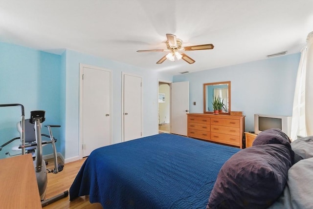 31 Fallston St, Springfield, MA 01119 - bedroom featuring light wood finished floors and a ceiling fan