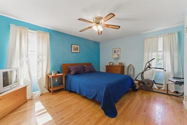 31 Fallston St, Springfield, MA 01119 - bedroom with light wood-style flooring and ceiling fan