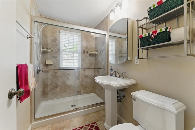 31 Fallston St, Springfield, MA 01119 - full bathroom with toilet, a stall shower, and tile patterned floors