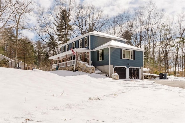 view of front of property with an attached garage