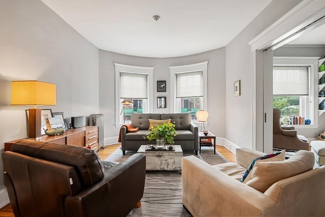 21 Grovenor Rd Unit 3, Boston, MA 02130 - living room with plenty of natural light, wood finished floors, and baseboards