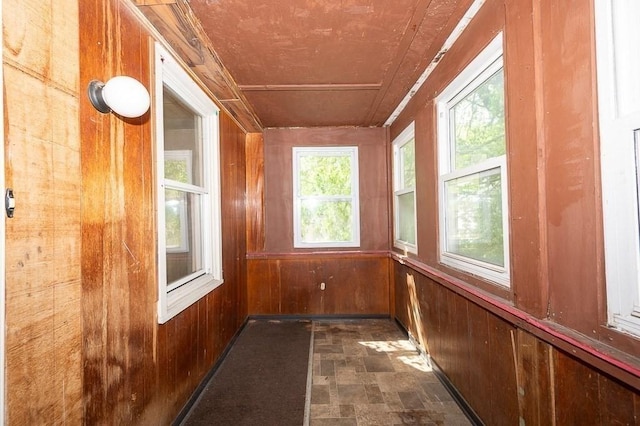 135 Elm St, Southbridge, MA 01550 - unfurnished sunroom featuring wood walls