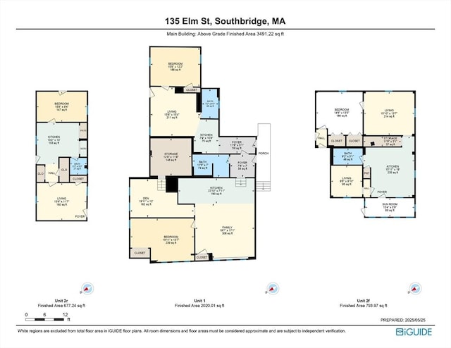 135 Elm St, Southbridge, MA 01550 - view of property floor plan