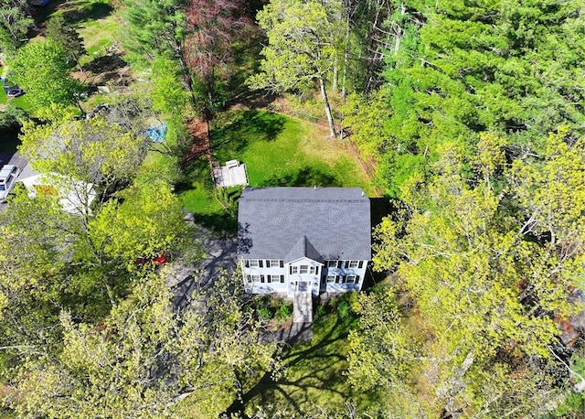 view from above of property