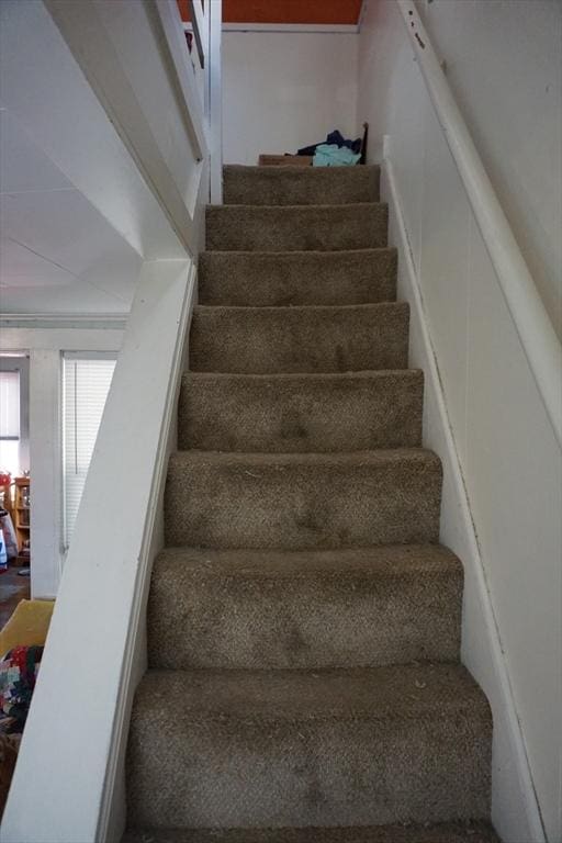view of stairway