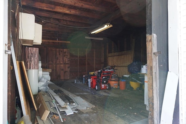 view of storage area