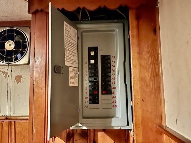 utility room featuring electric panel