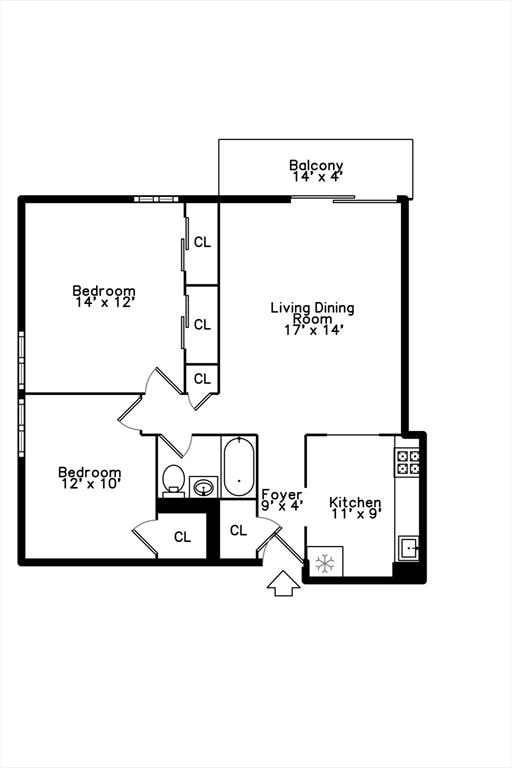 5 Linda Ln Unit 2-2, Boston, MA 02125 - room layout