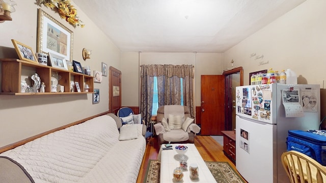 interior space featuring hardwood / wood-style flooring