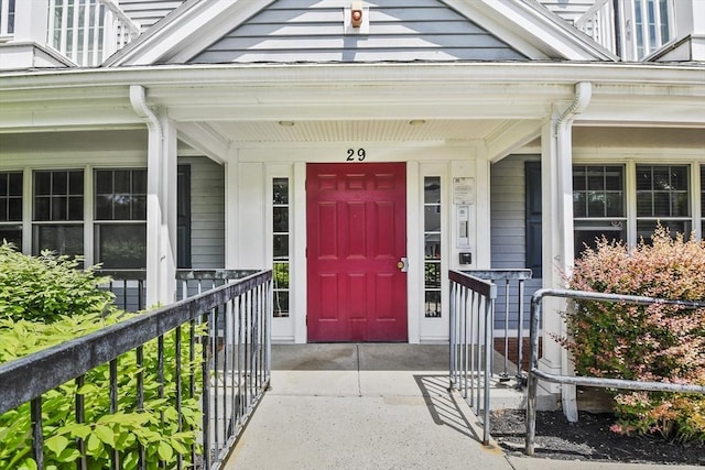 29 Maple St Unit C, Canton, MA 02021 - doorway to property featuring covered porch