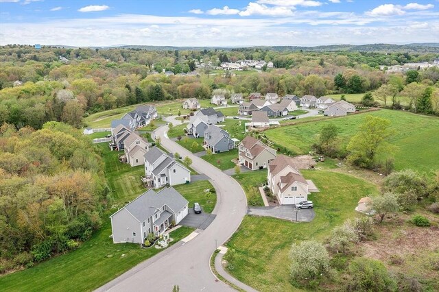 16 Dean Ln Unit 16, Littleton, MA 01460 - aerial view of property's location with nearby suburban area and a forest
