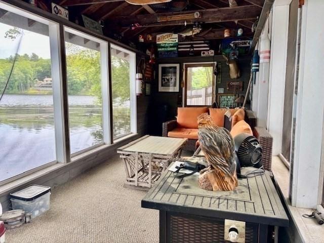 80 Populatic St, Franklin, MA 02038 - sunroom / solarium featuring plenty of natural light and a water view