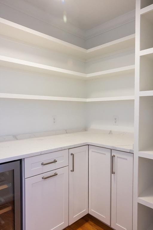 pantry featuring wine cooler