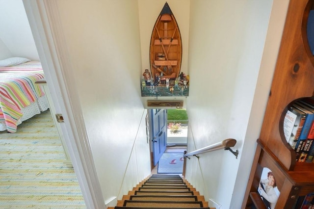 110 Teaticket Path, Falmouth, MA 02536 - stairway with carpet floors