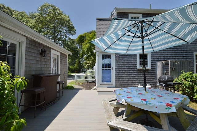 110 Teaticket Path, Falmouth, MA 02536 - deck featuring outdoor dining area