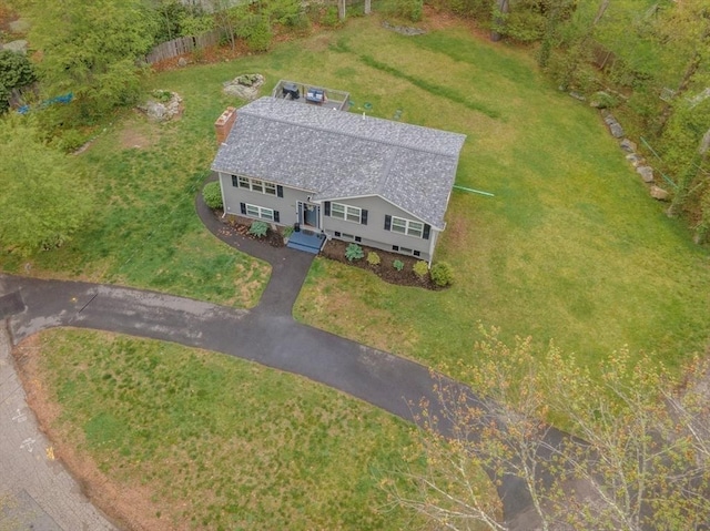 view from above of property