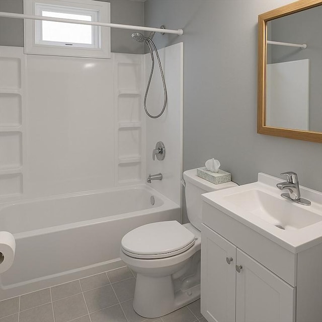 86 Seabrook Rd, Barnstable, MA 02601 - bathroom featuring toilet, tub / shower combination, tile patterned flooring, and vanity