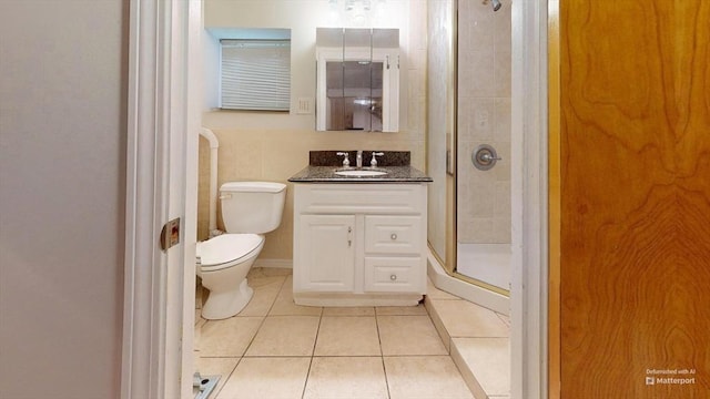 118 Colby Rd, Quincy, MA 02171 - full bathroom with a shower stall, tile patterned flooring, and vanity