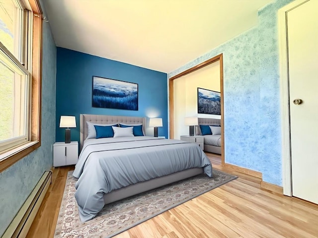 3 Teal Cir, Fairhaven, MA 02719 - bedroom with a baseboard radiator and wood finished floors
