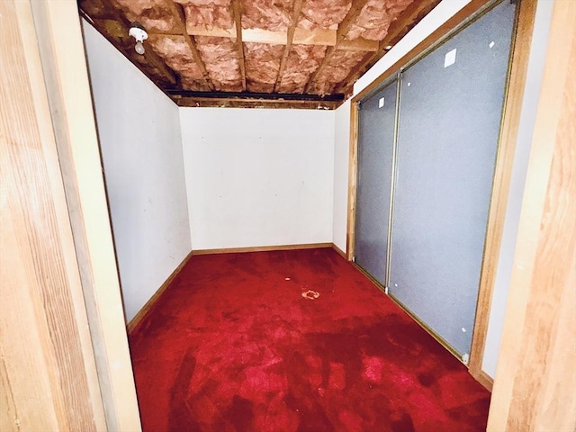 3 Teal Cir, Fairhaven, MA 02719 - basement with carpet flooring and baseboards