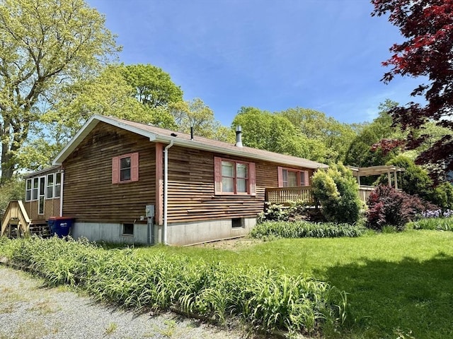 3 Teal Cir, Fairhaven, MA 02719 - view of property exterior featuring a yard