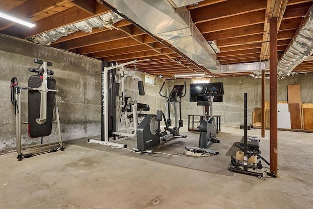 view of exercise room