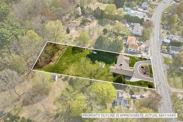 drone / aerial view featuring a residential view