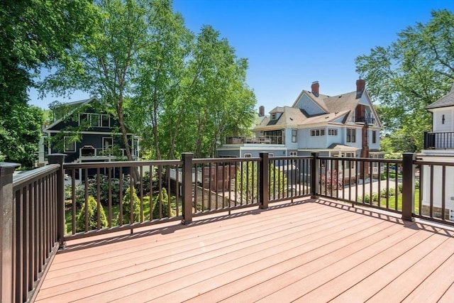 216 Aspinwall Ave, Brookline, MA 02446 - view of wooden deck