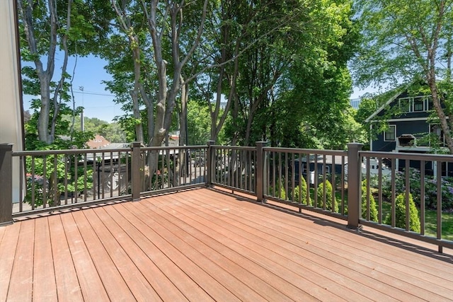 216 Aspinwall Ave, Brookline, MA 02446 - view of wooden deck