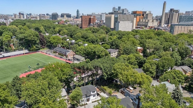 216 Aspinwall Ave, Brookline, MA 02446 - drone / aerial view of skyline